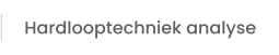 Hardlooptechniek analyse